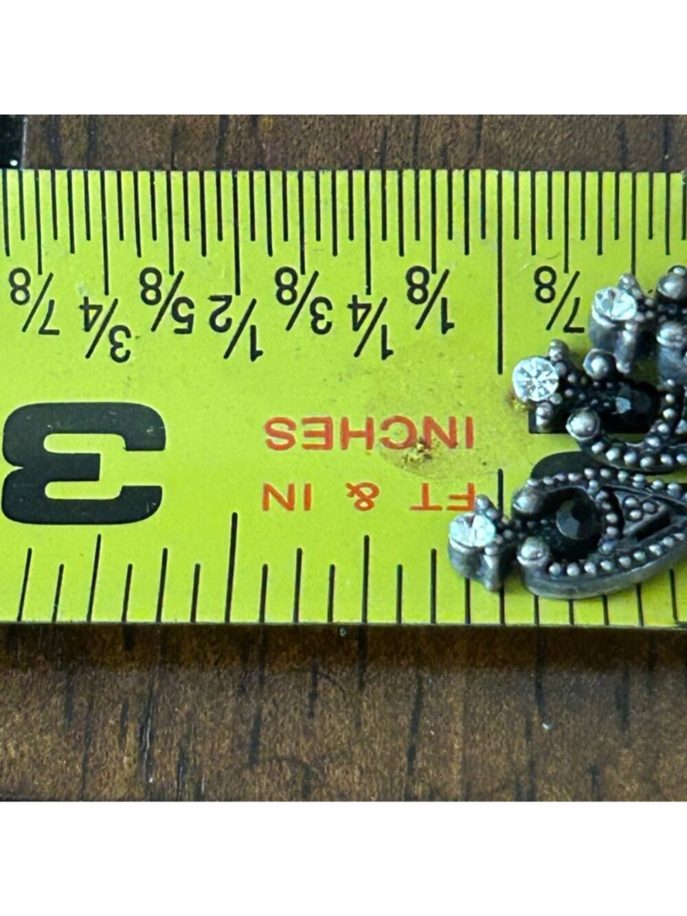 Gothic Chandelier Earrings Gunmetal Victorian Revival Black Rhinestone Statement - Picture 13 of 13